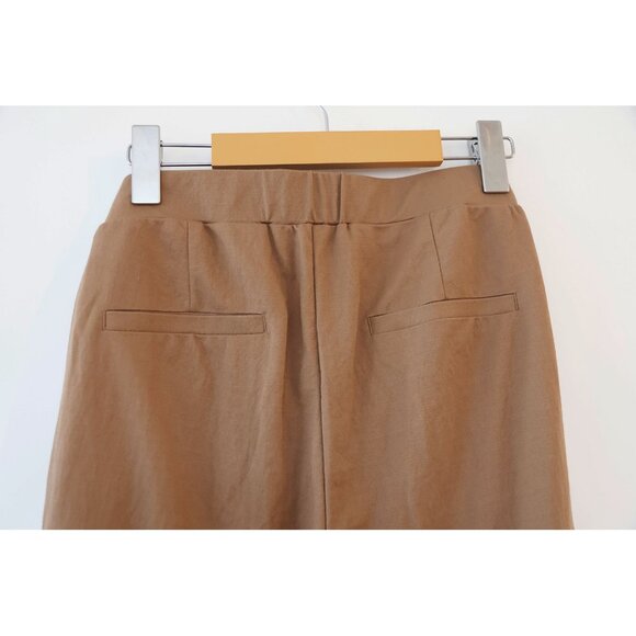 Reitmans Tapered-Leg High-Rise Pant w/ Sash Brown 12 - Picture 4 of 4